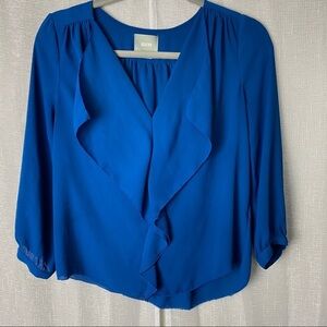 Anthropologie Maeve blue blouse ~ 0